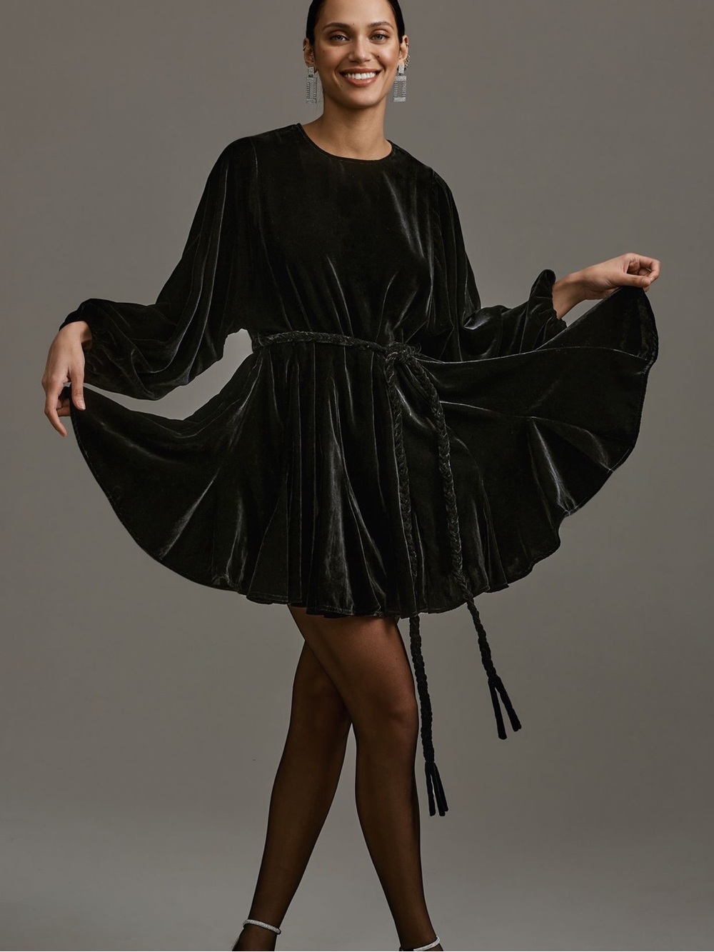 Rhode Ella Velvet Mini Dress